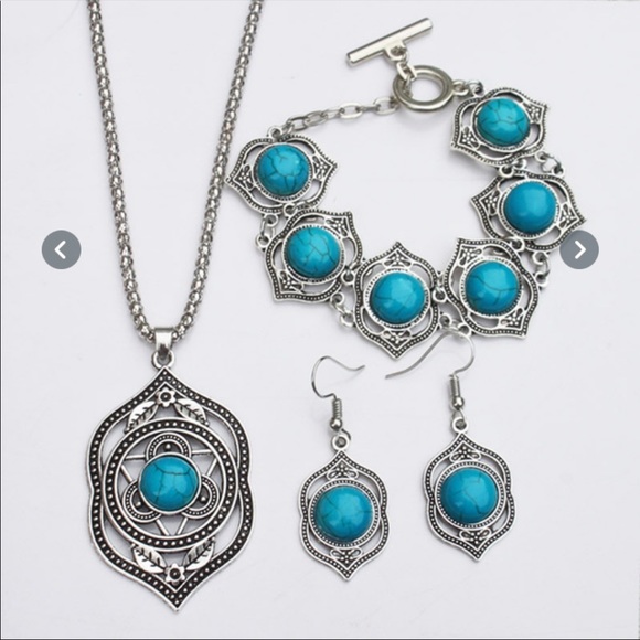Turquoise Jewelry Set - Picture 3 of 10